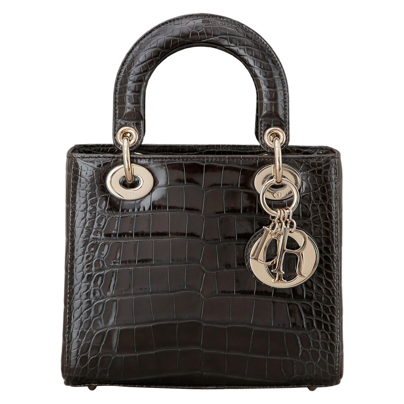CHRISTIAN DIOR(USED)크리스찬디올 엘리게이터 레이디디올 스몰